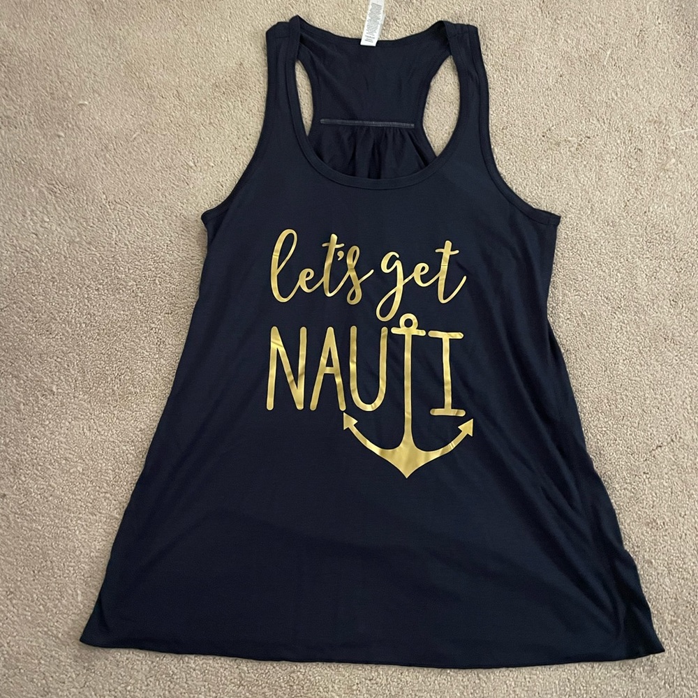Let’s Get Nauti Racerback Tank Top